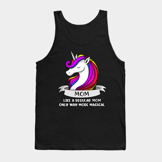 Unicorn Mom Tank Top by underheaven